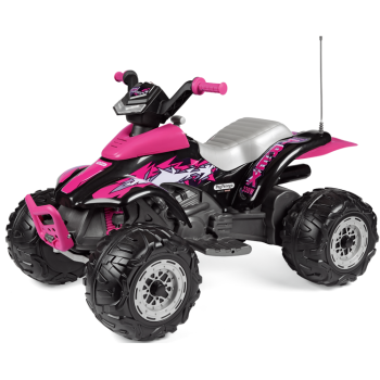 Peg Perego Corral T-Rex 330W roosa 12V elektriline ATV lastele IGOR0101