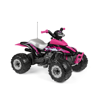 Peg Perego Corral T-Rex 330W roosa 12V elektriline ATV lastele IGOR0101