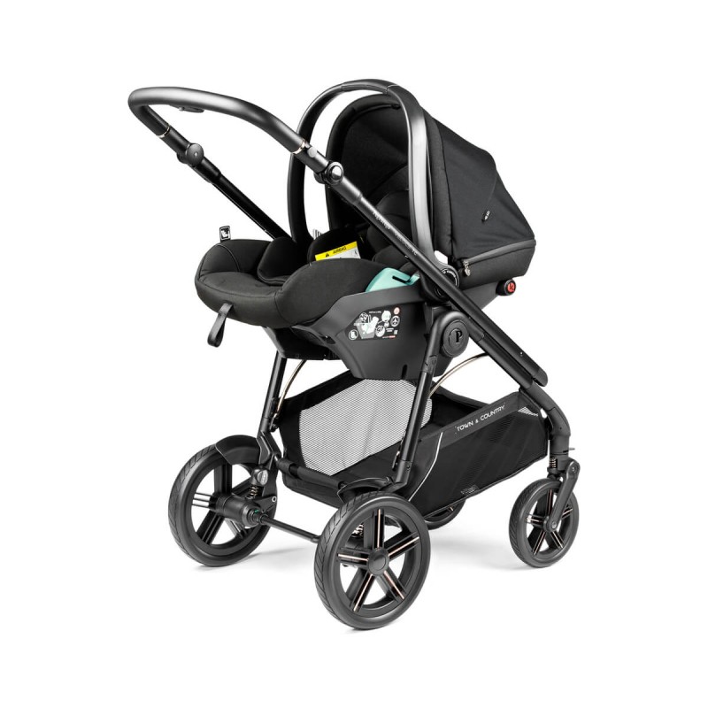 Peg Perego Veloce TC (Town and Country) modulinis poilsio vežimėlis, juodas, 3 viename